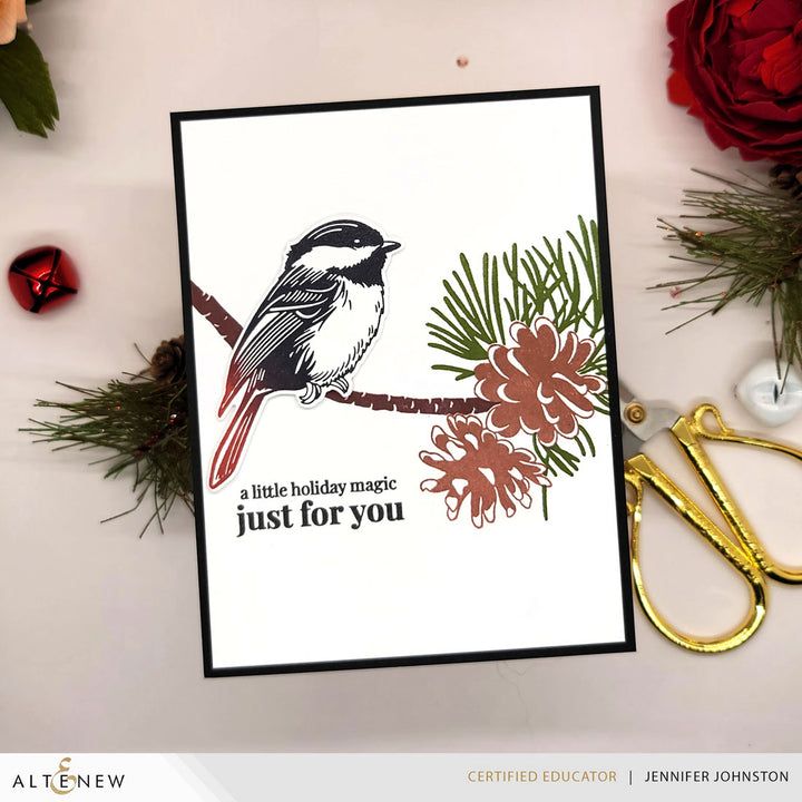 Die & Betterpress Plate Bundle Chickadee Chirps