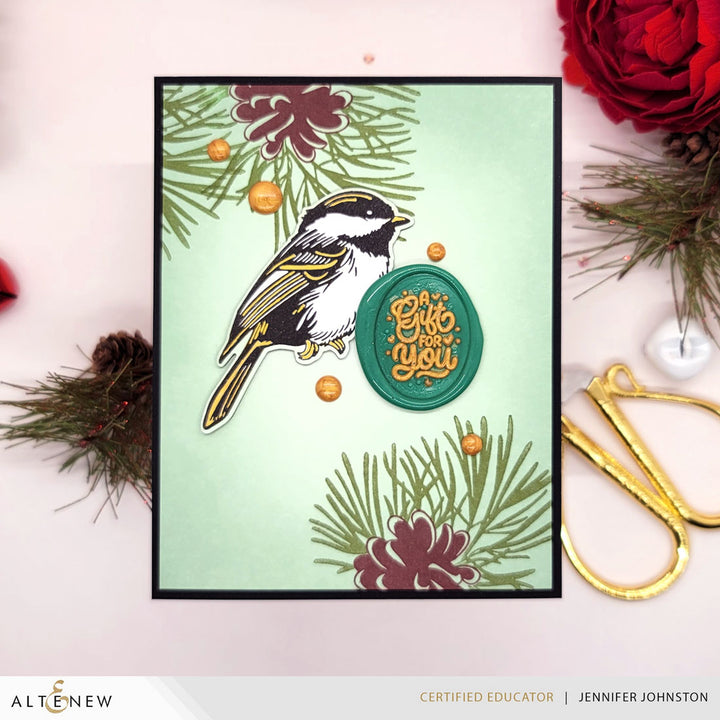 Die & Betterpress Plate Bundle Chickadee Chirps
