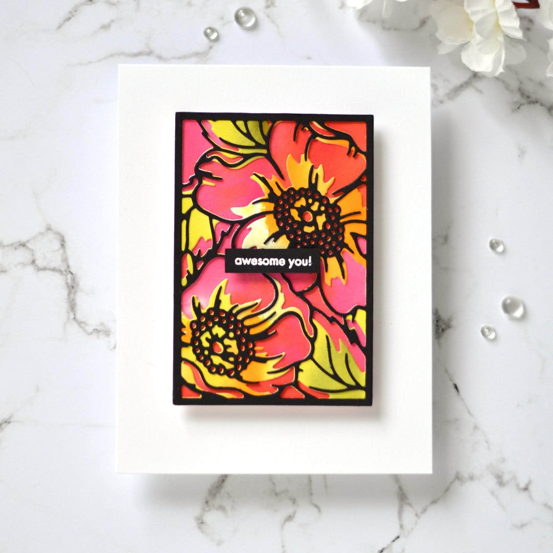 Die Bundle Dog Rose Panel A & B