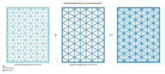 Die Bundle Layered Snowflake Stars Cover Die A B