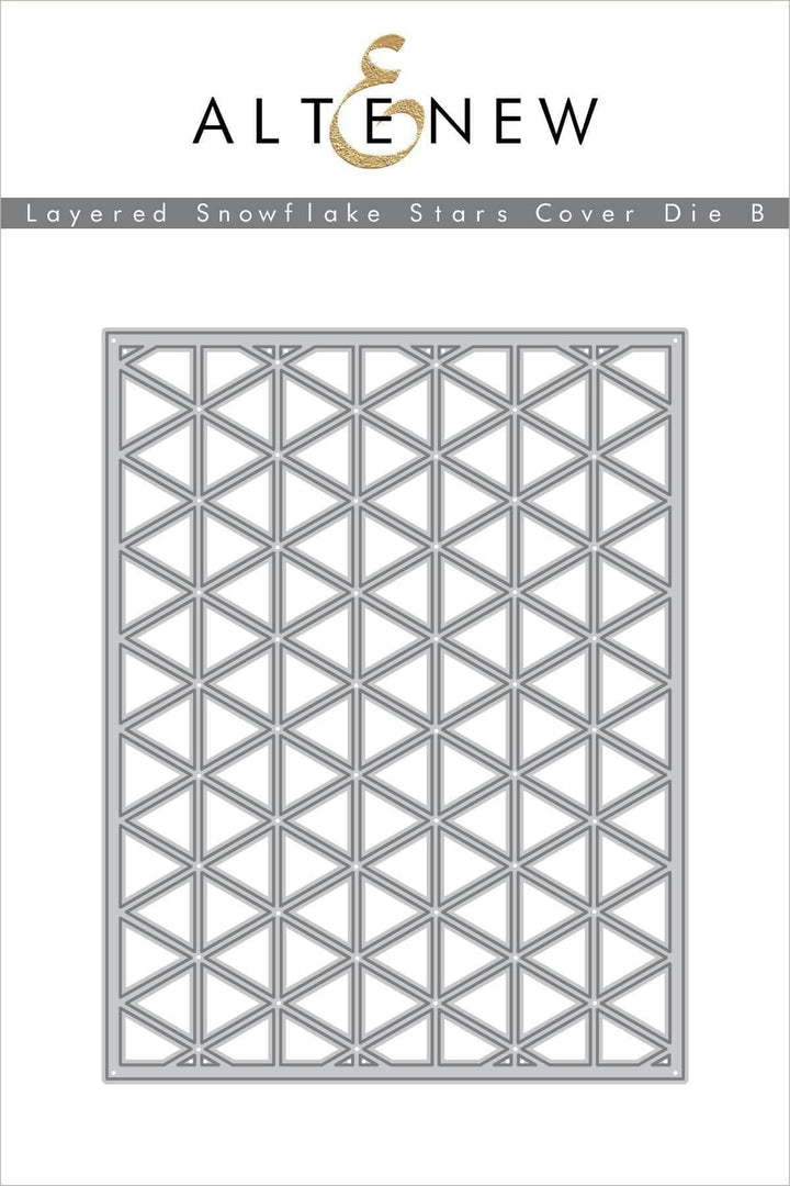 Die Bundle Layered Snowflake Stars Cover Die A B