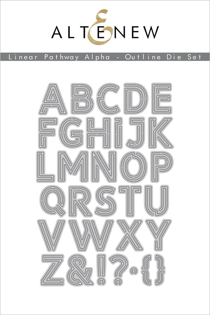 Die Bundle Linear Pathway Alpha Solid and Outline Die Bundle