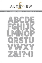 Die Bundle Linear Pathway Alpha Solid and Outline Die Bundle