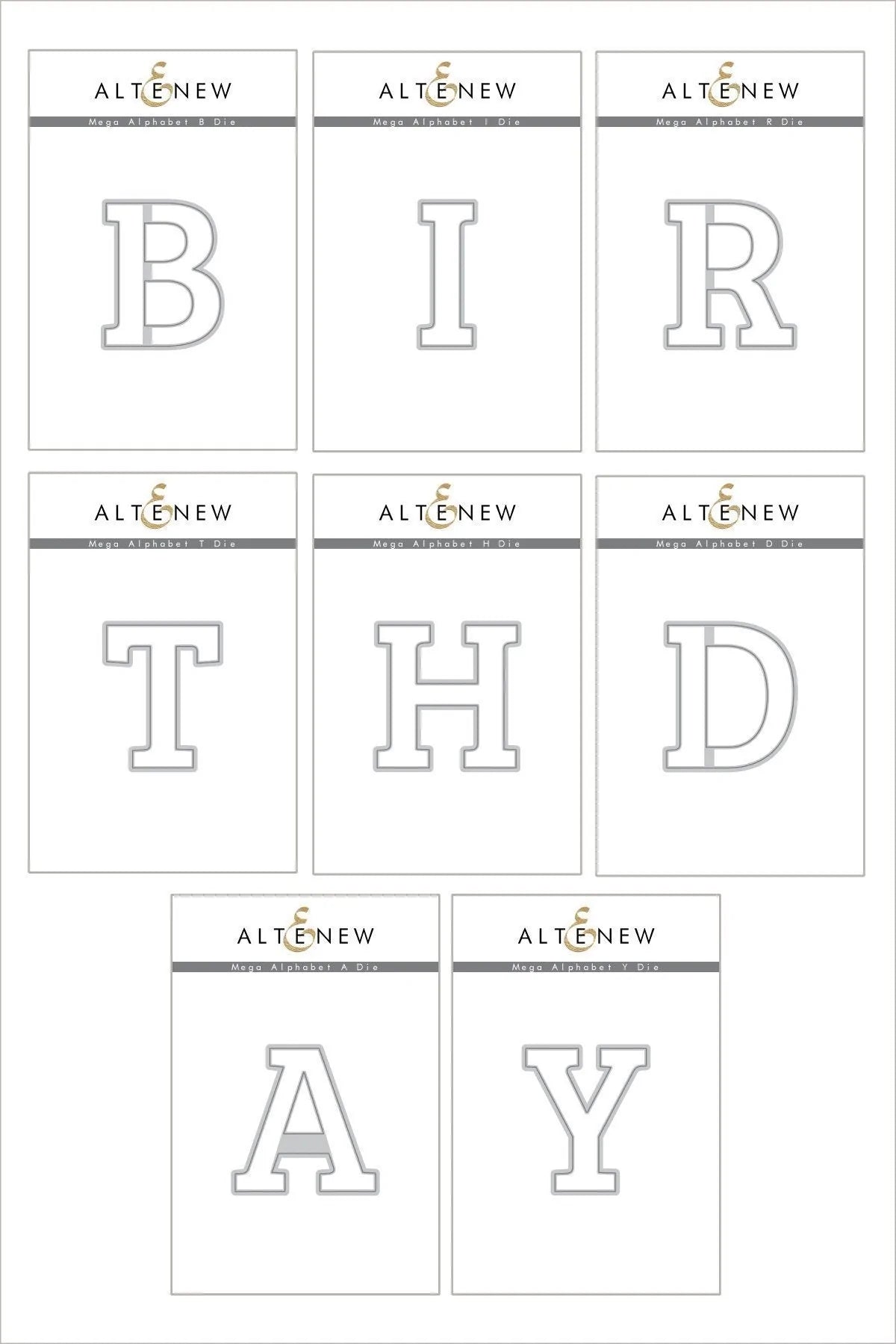 Die Bundle Mega Alphabet 'Birthday' Bundle