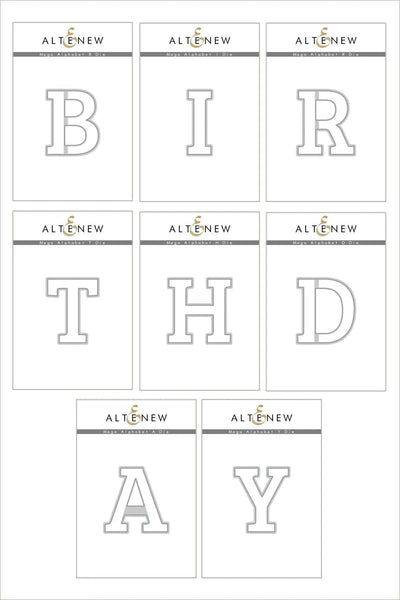 Die Bundle Mega Alphabet 'Birthday' Bundle
