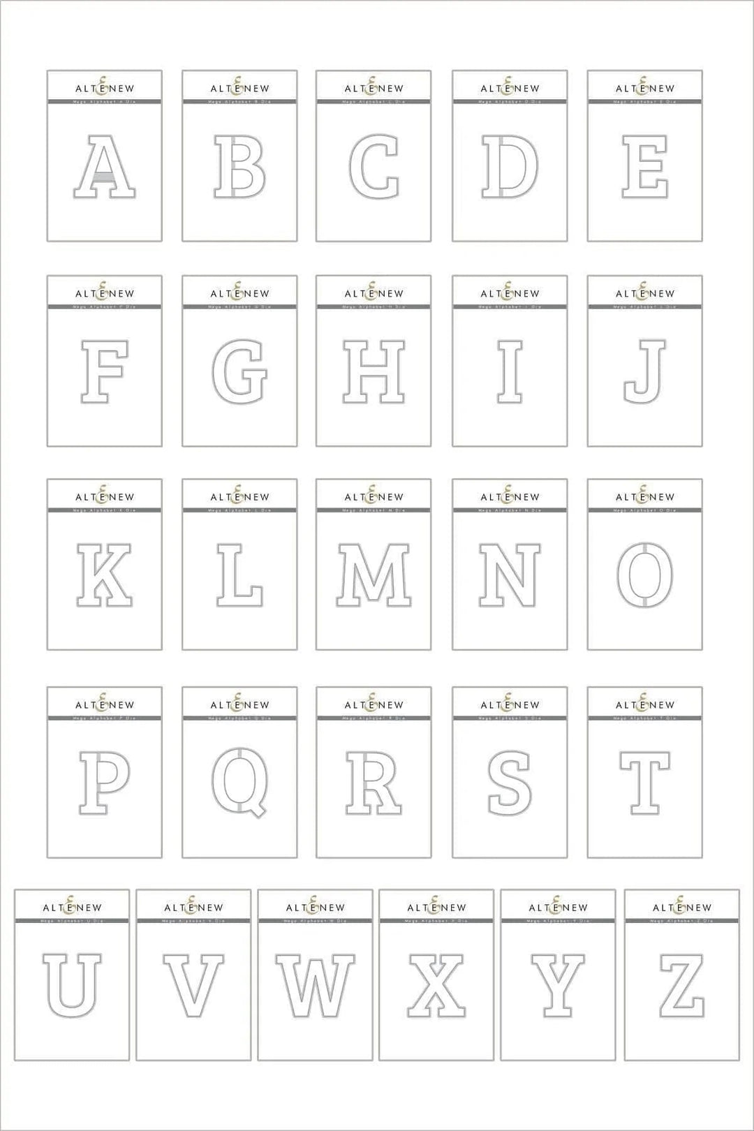 Die Bundle Mega Alphabet Die