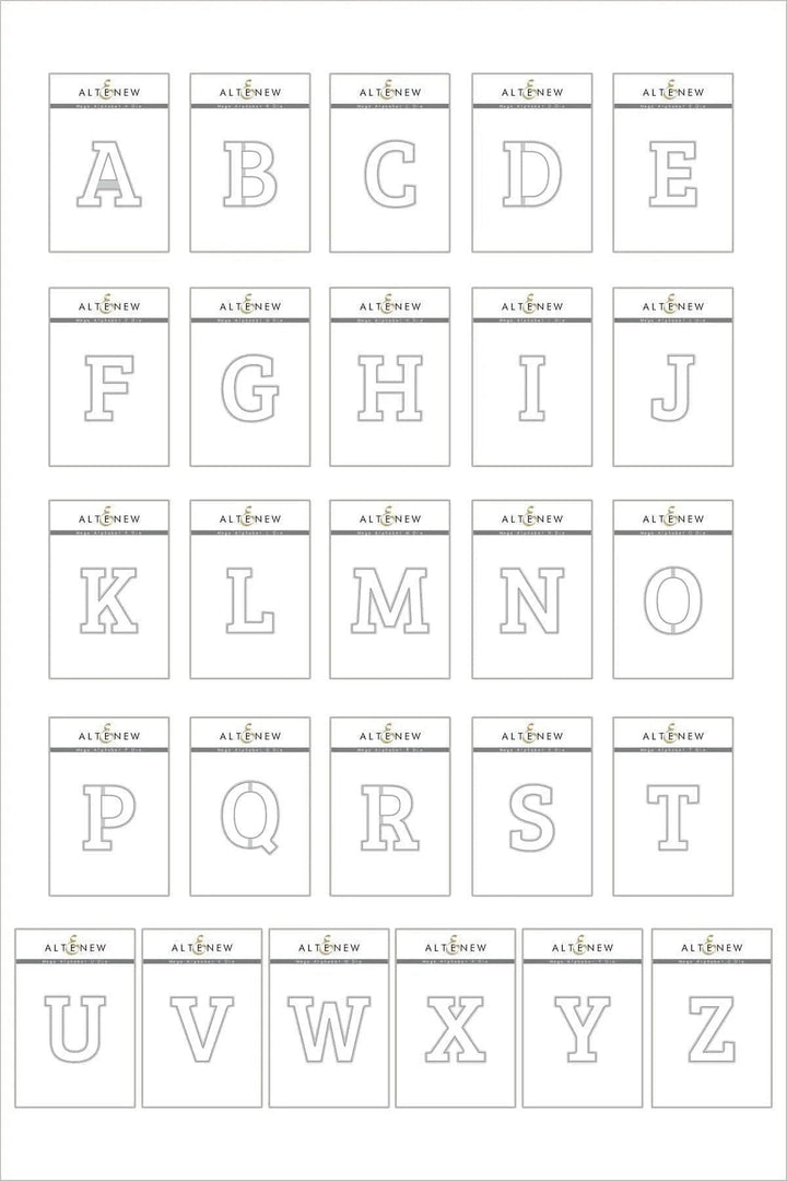 Die Bundle Mega Alphabet Die