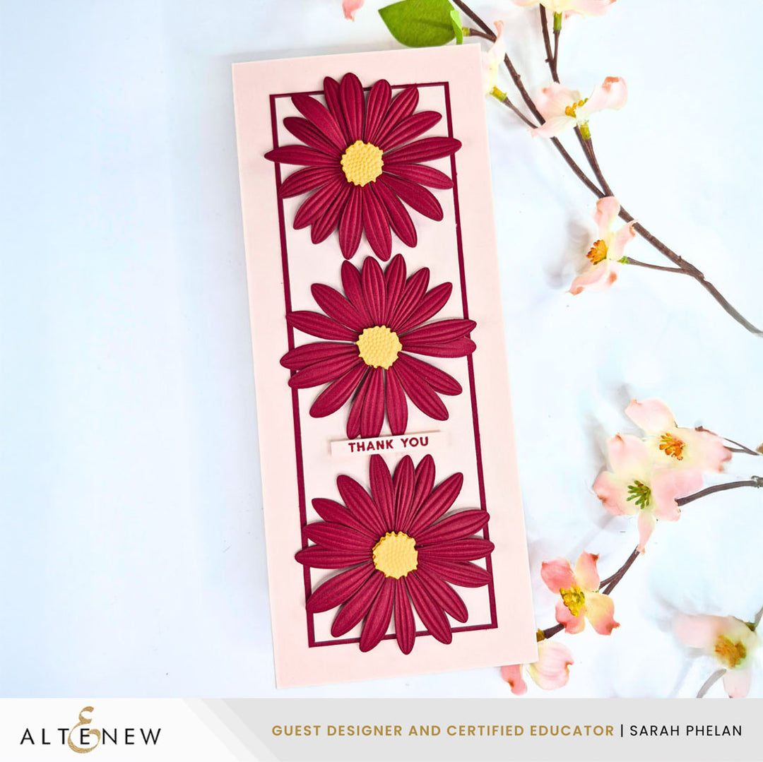Die & Embossing Folder Bundle Lush Botanicals: African Daisy 3D Embossing Folder & Die Set