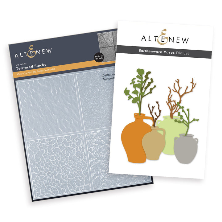 Die & Embossing Folder Bundle Textured Vases Bundle