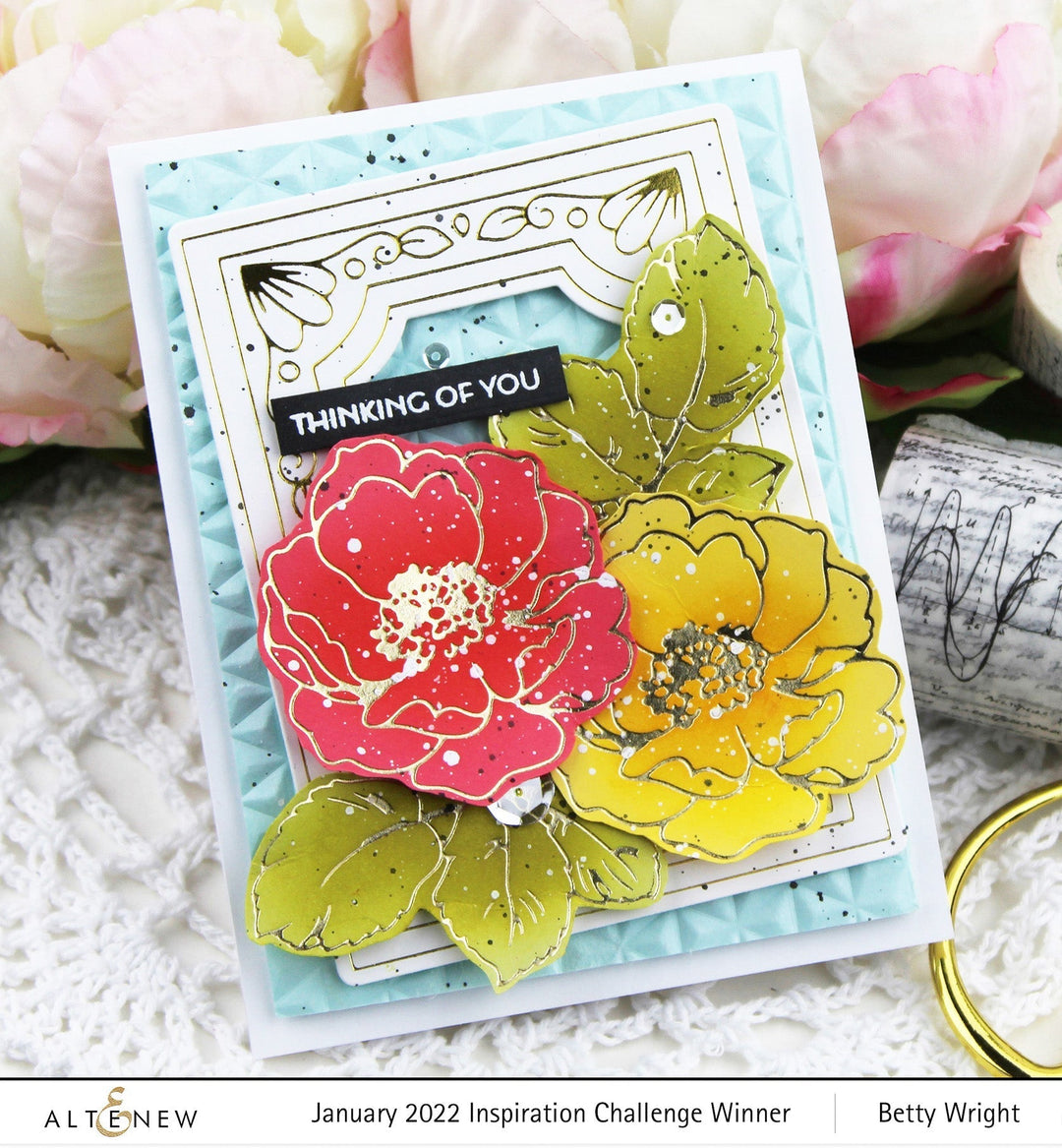 Die & Hot Foil Plate Bundle Adorned Frame