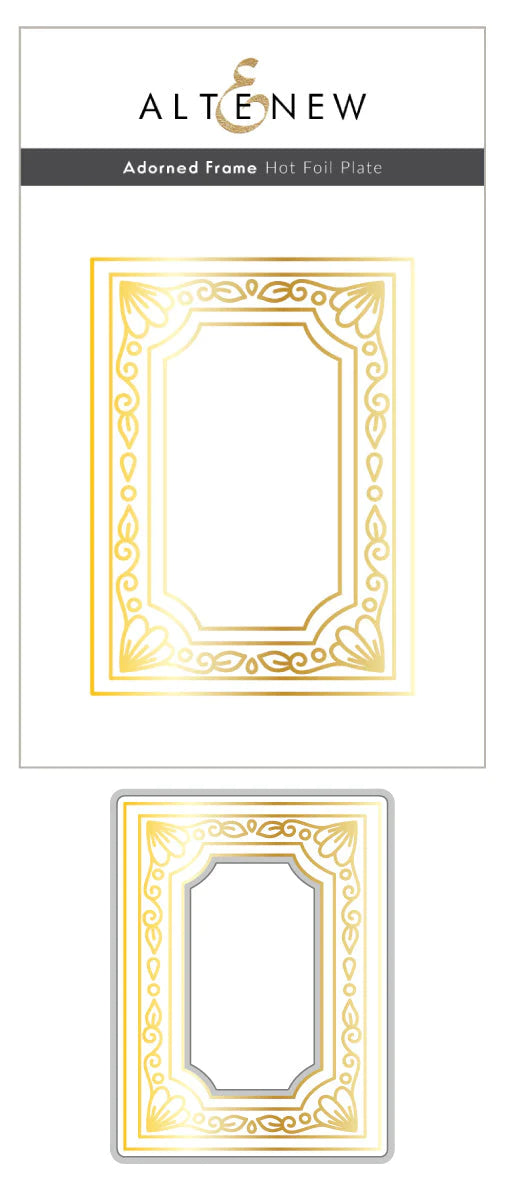 Die & Hot Foil Plate Bundle Adorned Frame