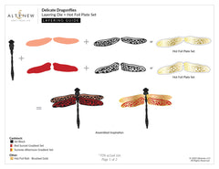 Die & Hot Foil Plate Bundle Delicate Dragonflies