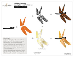 Die & Hot Foil Plate Bundle Delicate Dragonflies