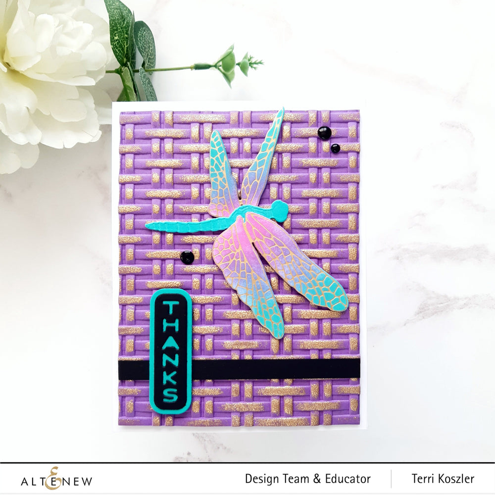 Die & Hot Foil Plate Bundle Delicate Dragonflies