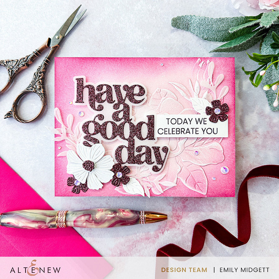Die & Hot Foil Plate Bundle Encouraging Sentiments