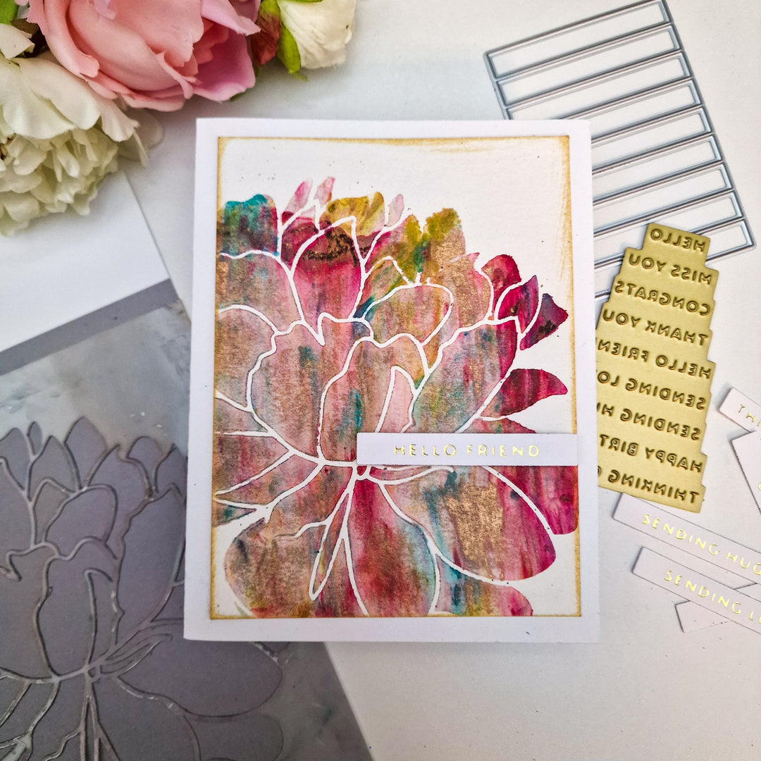 Die & Hot Foil Plate Bundle Essential Sentiments