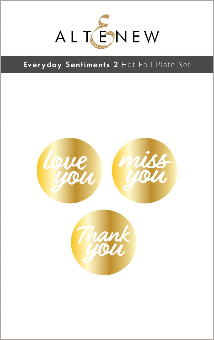 Die & Hot Foil Plate Bundle Everyday Sentiments