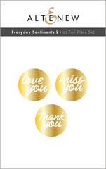 Die & Hot Foil Plate Bundle Everyday Sentiments