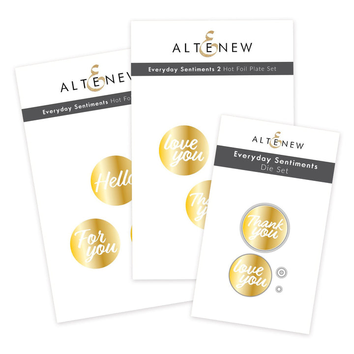 Die & Hot Foil Plate Bundle Everyday Sentiments