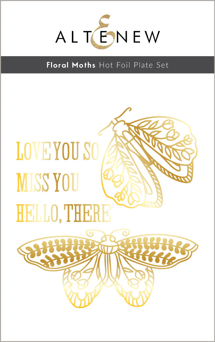Die & Hot Foil Plate Bundle Floral Moths