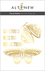 Die & Hot Foil Plate Bundle Floral Moths