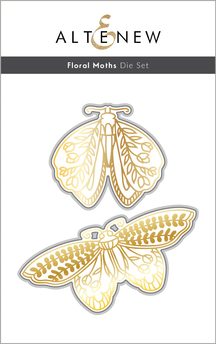 Die & Hot Foil Plate Bundle Floral Moths