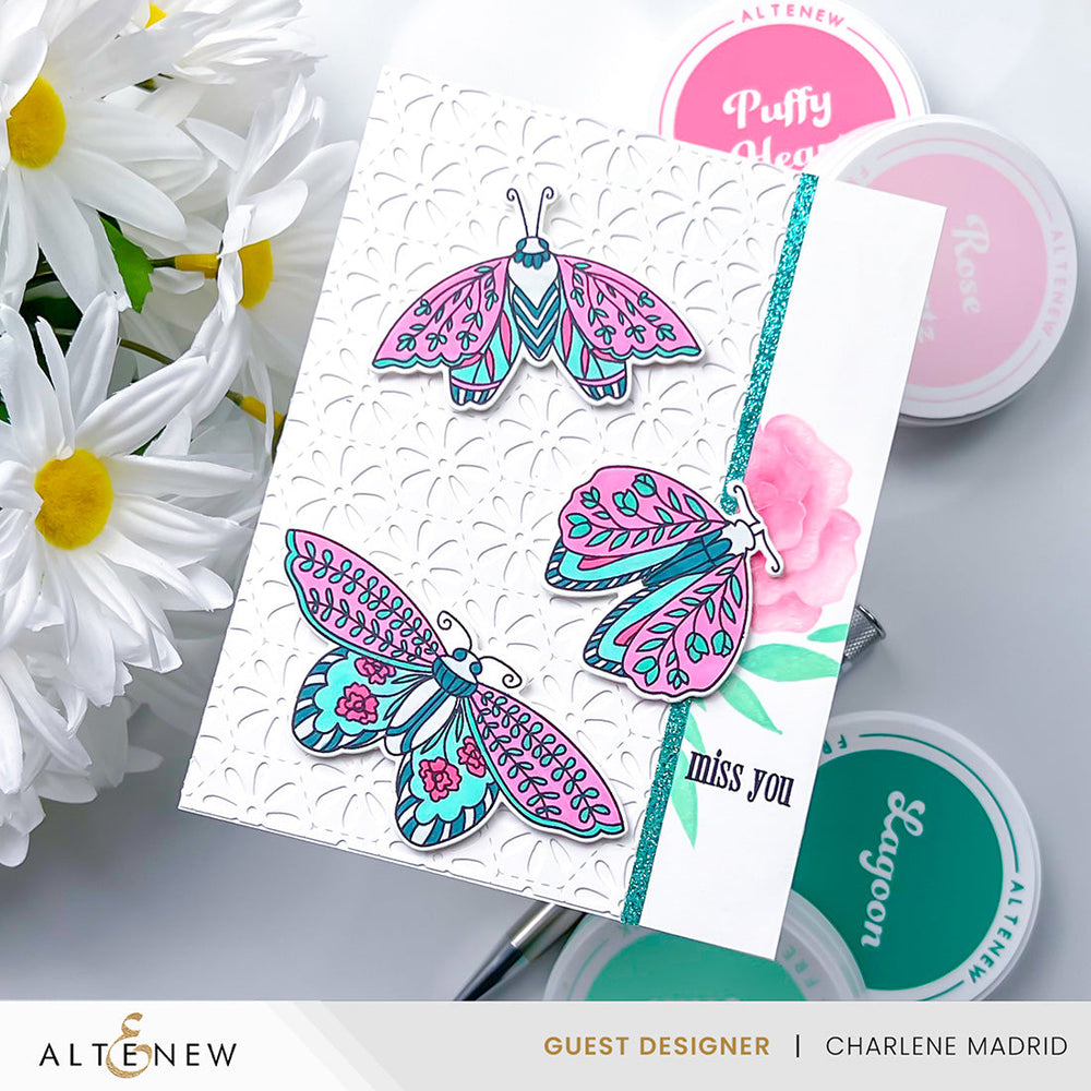 Die & Hot Foil Plate Bundle Floral Moths