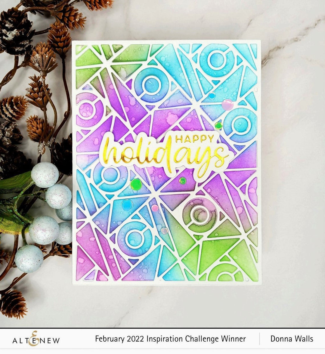 Die & Hot Foil Plate Bundle Holiday Greetings