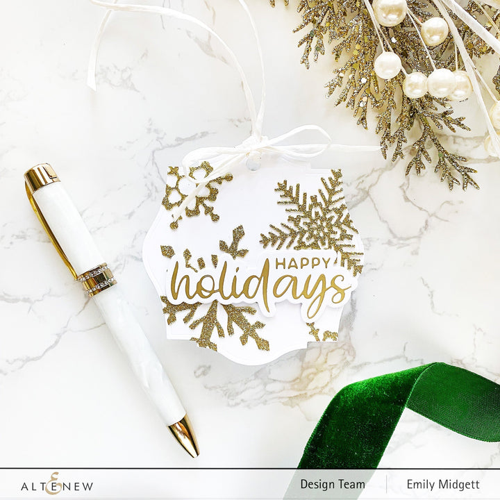 Die & Hot Foil Plate Bundle Holiday Greetings