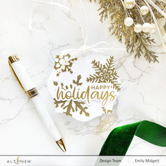 Die & Hot Foil Plate Bundle Holiday Greetings