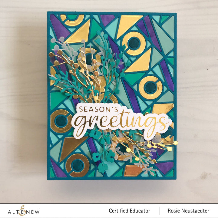 Die & Hot Foil Plate Bundle Holiday Greetings