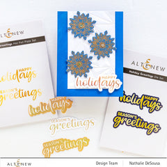 Die & Hot Foil Plate Bundle Holiday Greetings
