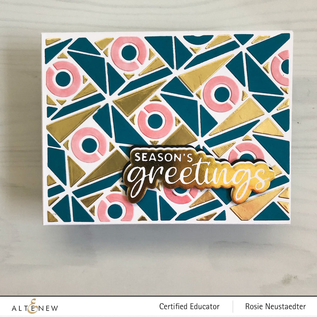 Die & Hot Foil Plate Bundle Holiday Greetings