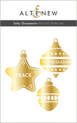 Die & Hot Foil Plate Bundle Jolly Ornaments