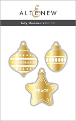 Die & Hot Foil Plate Bundle Jolly Ornaments