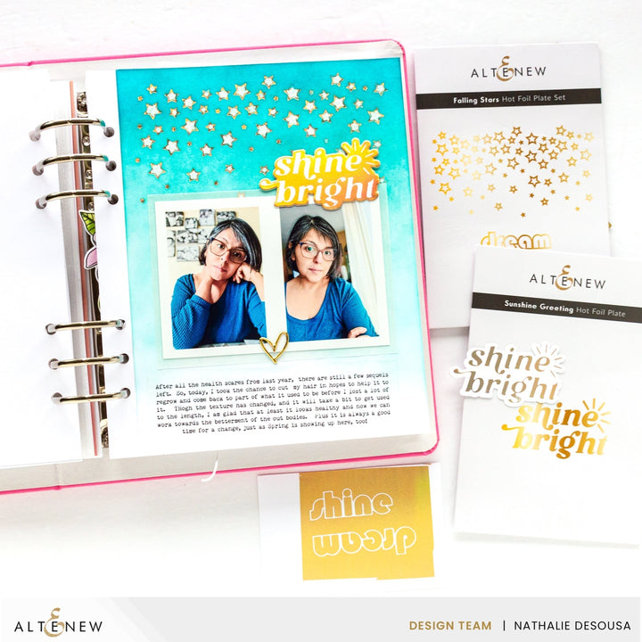Die & Hot Foil Plate Bundle Sunshine Greeting