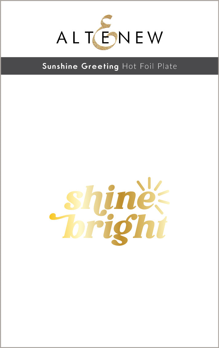 Die & Hot Foil Plate Bundle Sunshine Greeting