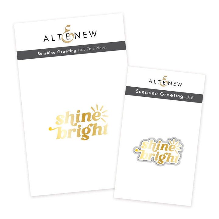 Die & Hot Foil Plate Bundle Sunshine Greeting