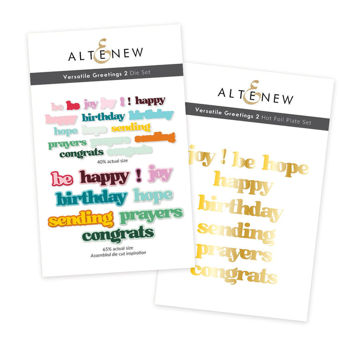 Die & Hot Foil Plate Bundle Versatile Greetings 2