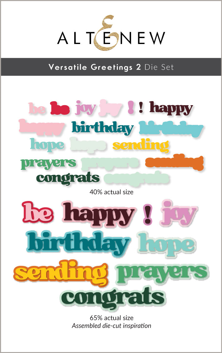 Die & Hot Foil Plate Bundle Versatile Greetings 2