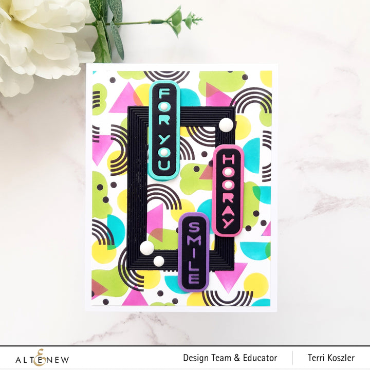 Die & Hot Foil Plate Bundle Vertical Greetings