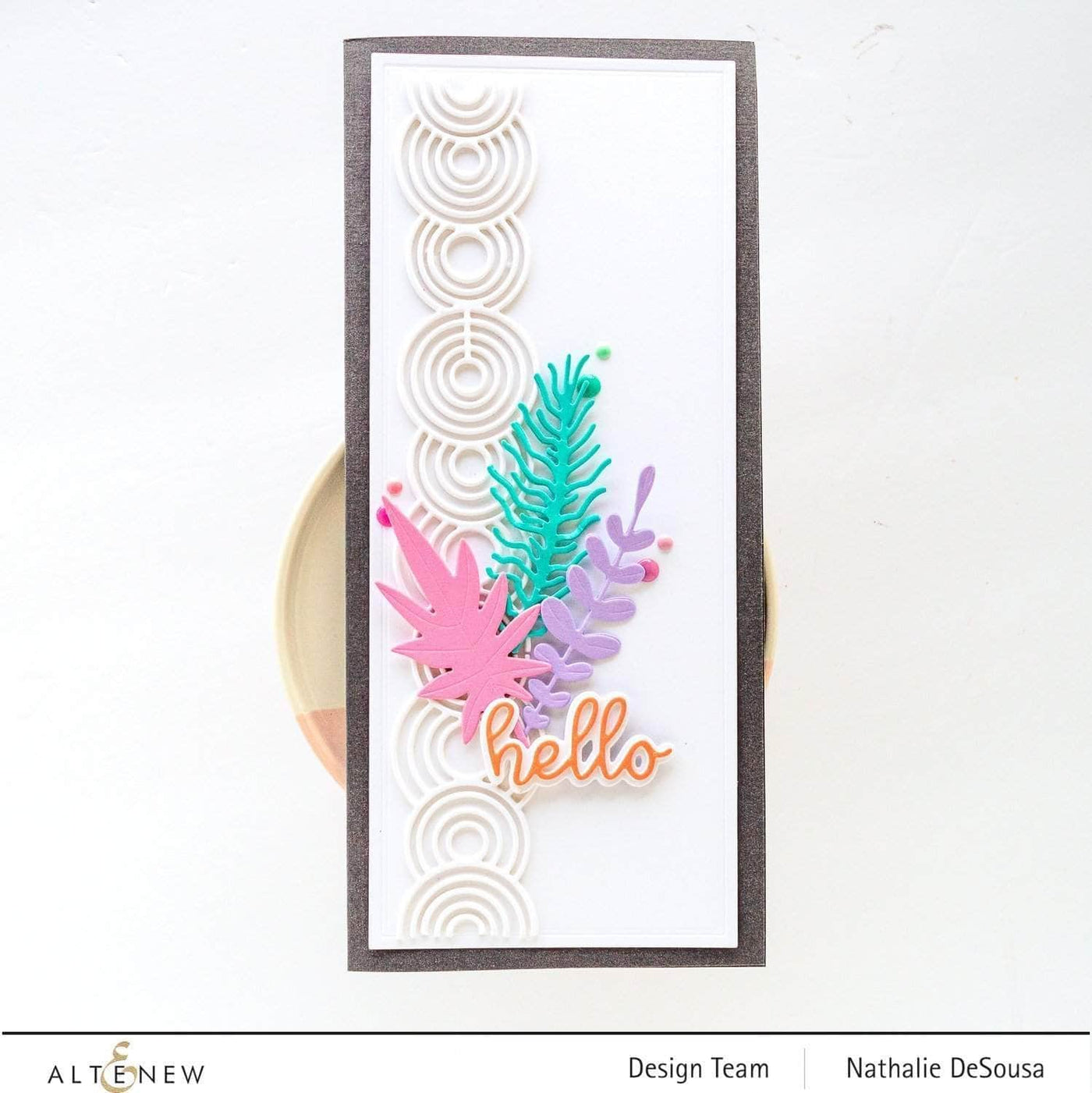 Die & Paper Bundle Bedazzled Flowers Glitter Gradient Cardstock & Layering Dies Bundle