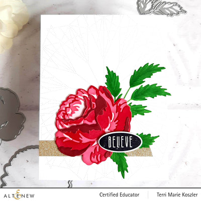 Die & Paper Bundle Craft-A-Flower: Antique Rose Layering Die Set & Gradient Cardstock Bundle