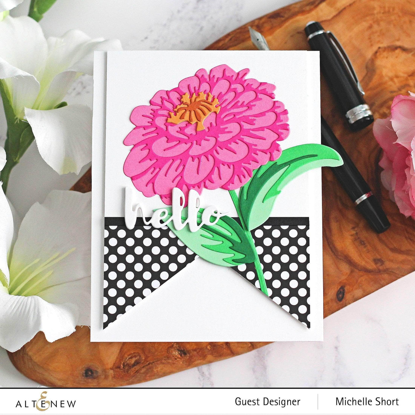 Die & Paper Bundle Craft-A-Flower: California Giants Layering Die Set & Gradient Cardstock Bundle