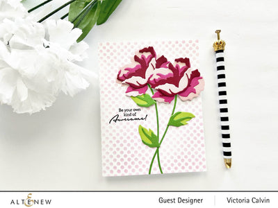 Die & Paper Bundle Craft-A-Flower: Poppy Layering Die Set & Gradient Cardstock Bundle