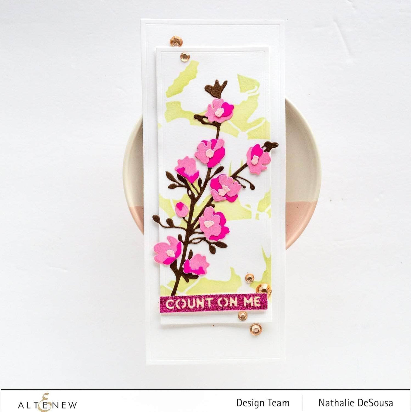 Die & Paper Bundle Itty Bitty Flowers Die Set & Gradient Cardstock Bundle