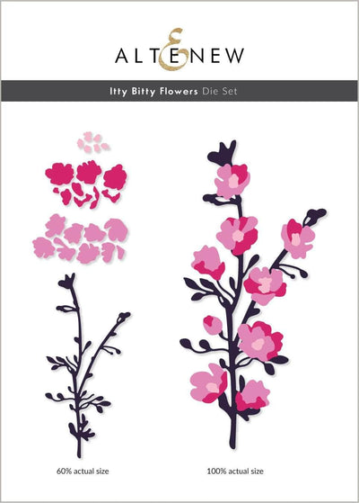 Die & Paper Bundle Itty Bitty Flowers Die Set & Gradient Cardstock Bundle