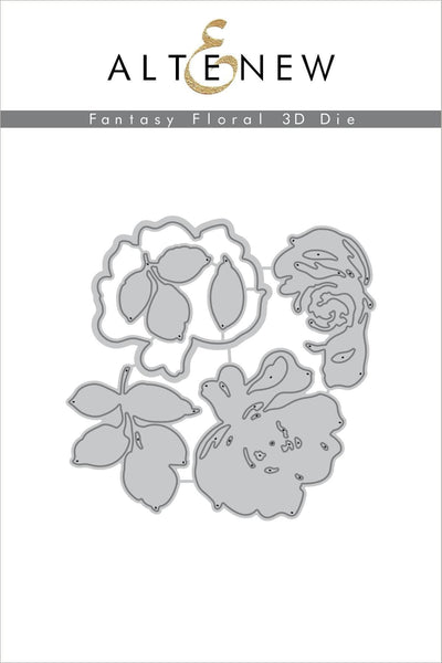 Die & Paper Bundle Summer Afternoon Gradient Cardstock & Fantasy Floral 3D Die Set Bundle