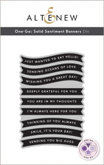 Die & Stamp & Betterpress Plate Bundle Solid Sentiments Starter Bundle