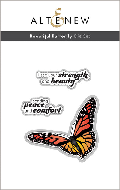 Die & Stencil & Betterpress Plates Bundle Beautiful Butterfly
